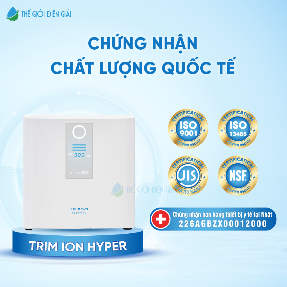 Các chứng nhận chất lượng của Tim ion Hyper