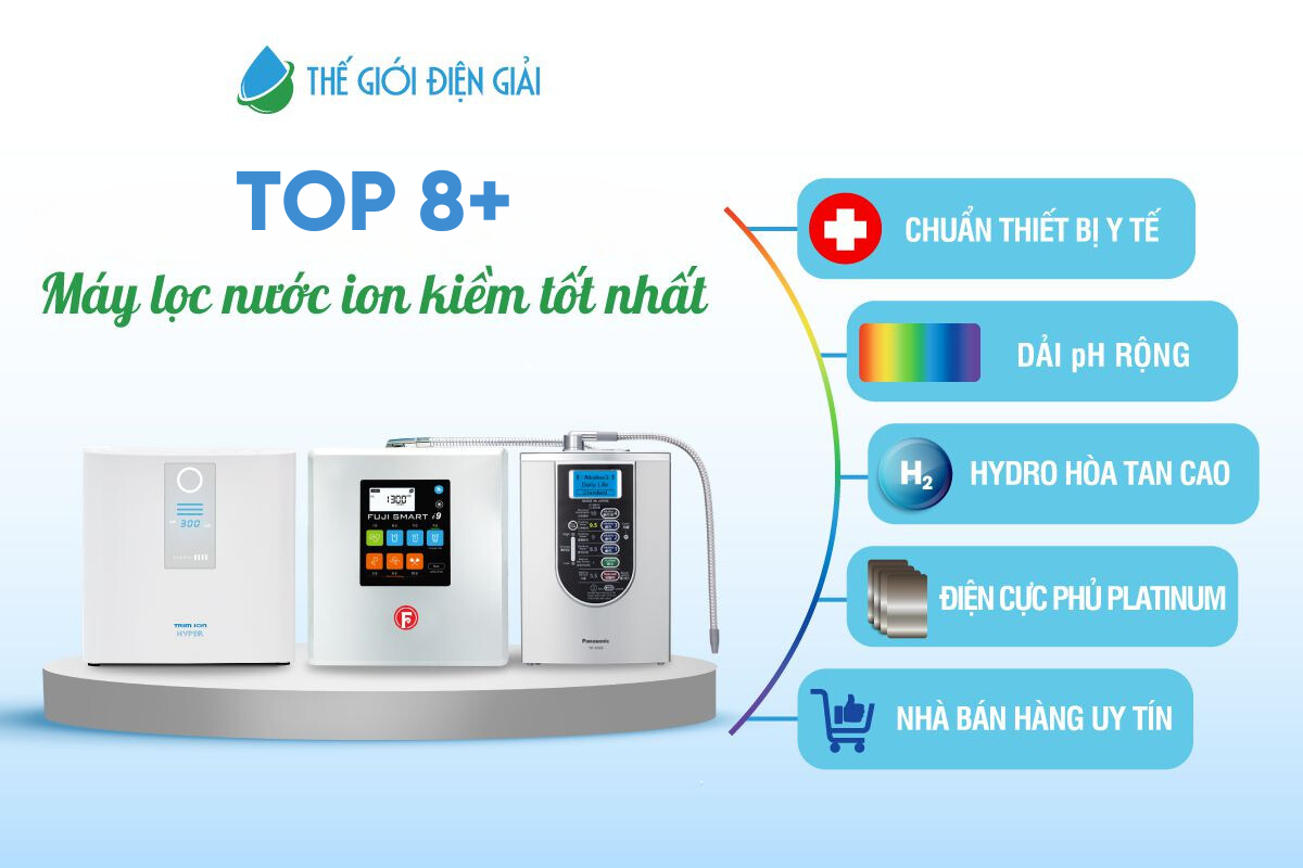 Cách chọn máy lọc nước điện giải ion kiềm tốt nhất