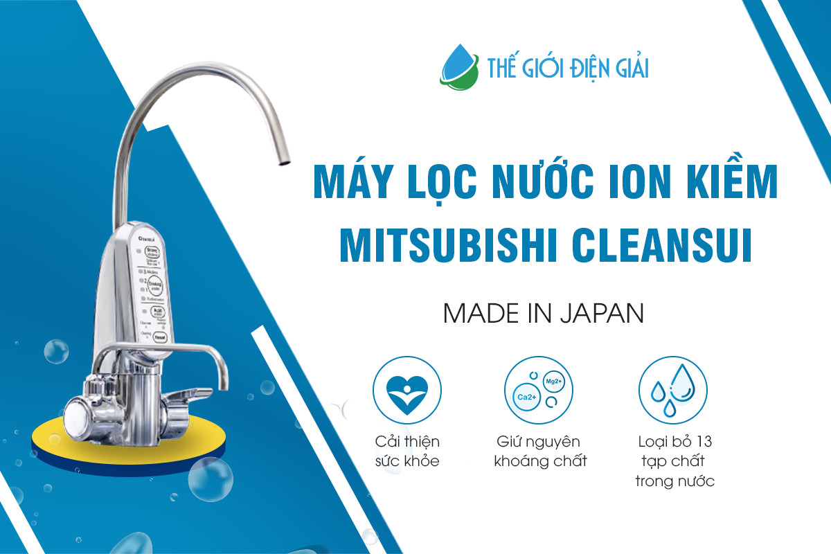 Máy lọc nước điện giải ion kiềm Mitsubishi Cleansui EU301 