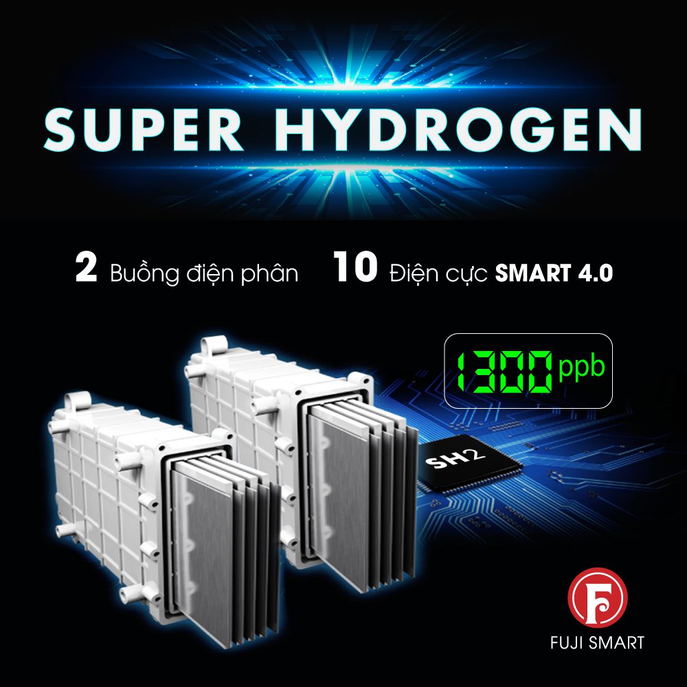 Máy lọc nước ion kiềm siêu hydro Fuji Smart i9 