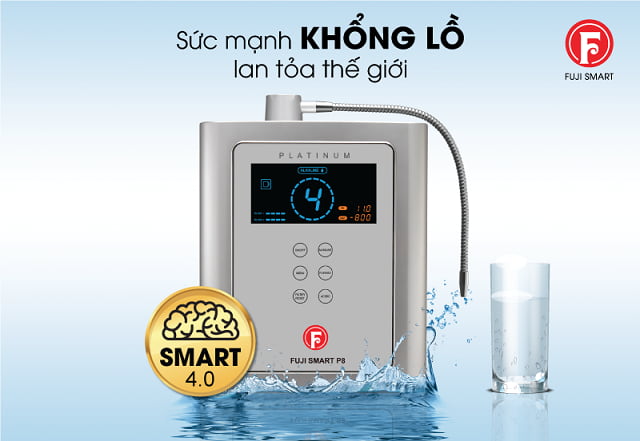 máy lọc nước điện giải ion kiềm fuji smart p8 nhật bản có tốt không