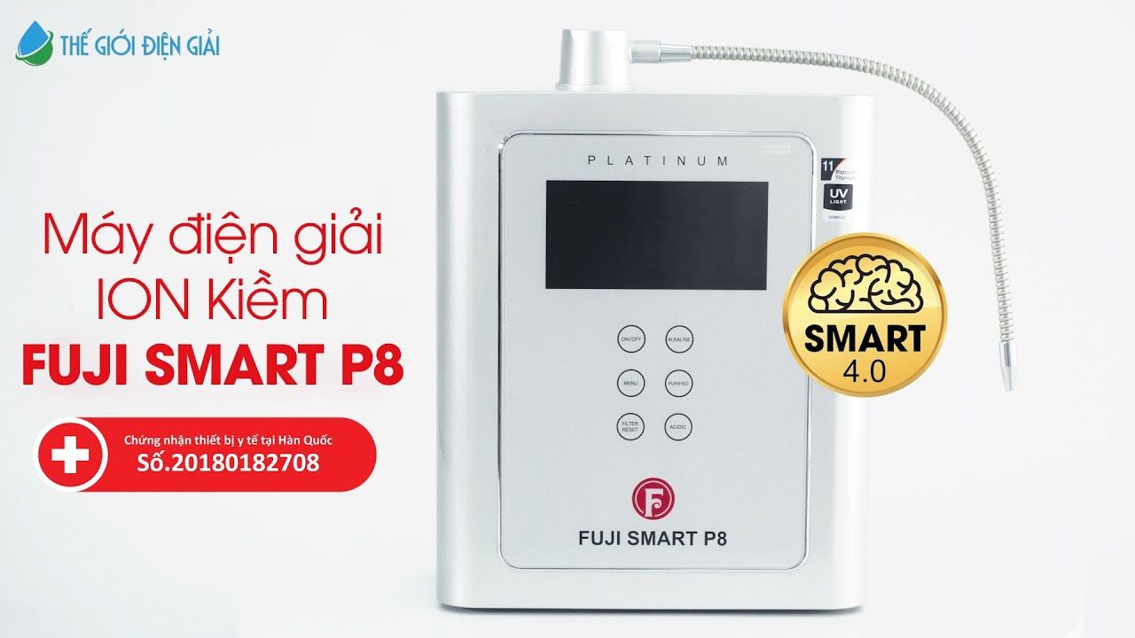 Máy lọc nước iON kiềm Fuji Smart P8 có giàu Hydro không?