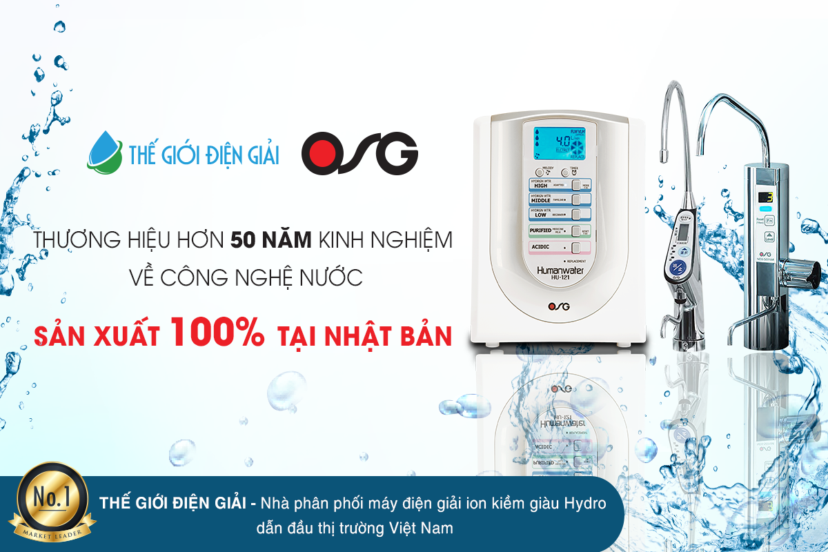 Máy lọc nước điện giải ion kiềm ÓSG có tốt không?