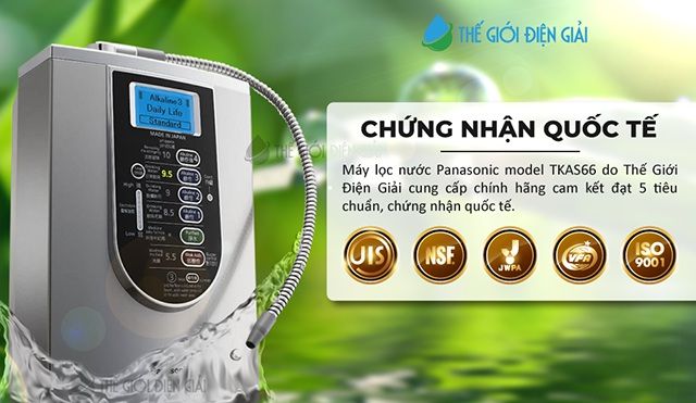 Dùng thử máy lọc nước điện giải ion kiềm Panasonic tại Thế Giới Điện Giải