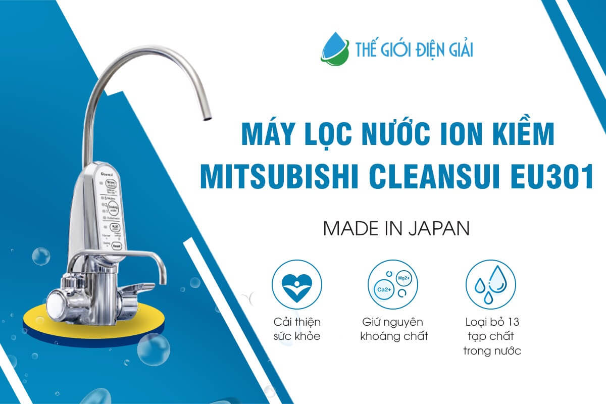 Máy lọc nước điện giải ion kiềm Mitsubishi 