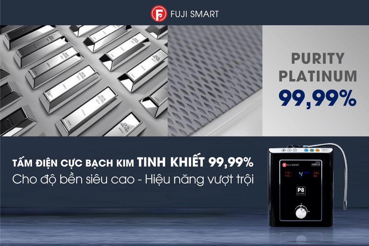 Máy điện giải Fuji Smart P8 Home tuổi thọ bao nhiêu?