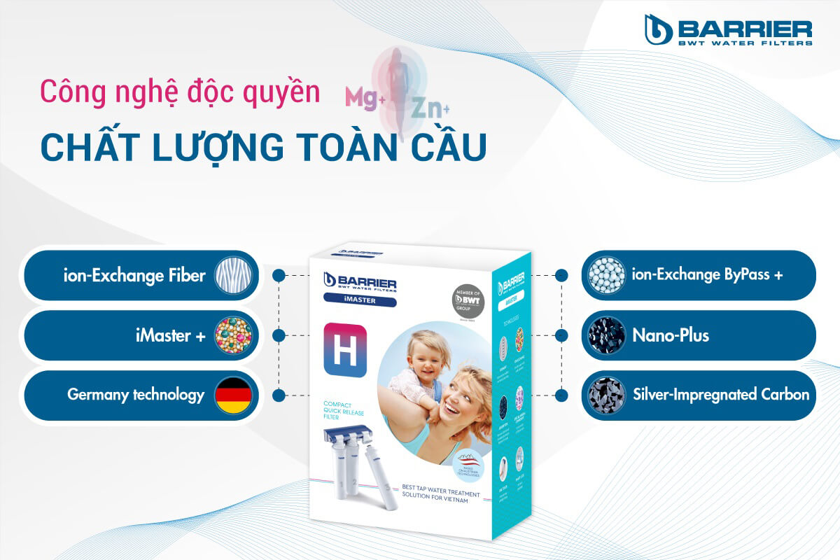 Vì sao nên mua máy lọc nước BWT Barrier iMaster H cho gia đình?