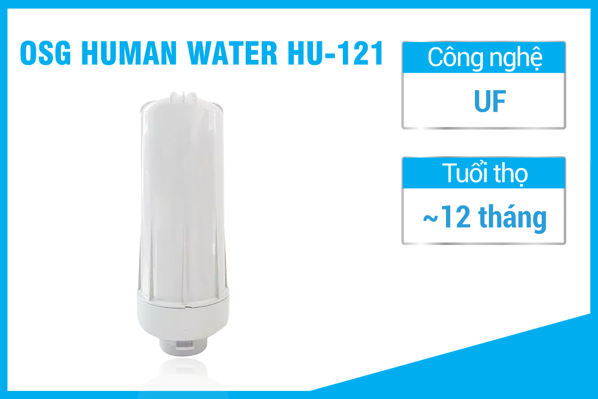 Giá lõi lọc máy lọc nước điện giải ion kiềm OSG Human Water HU-121 bao nhiêu?