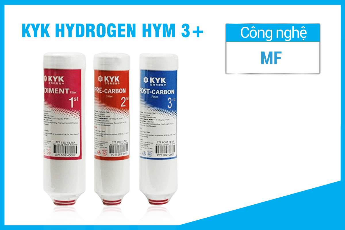 giá lõi lọc máy lọc nước điện giải ion kiềm KYK Hydrogen HYM 3+ bao nhiêu?