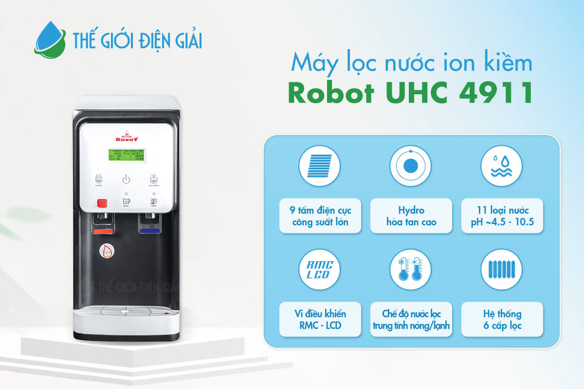 Có nên mua máy lọc nước điện giải ion kiềm Robot UHC-4911 không?