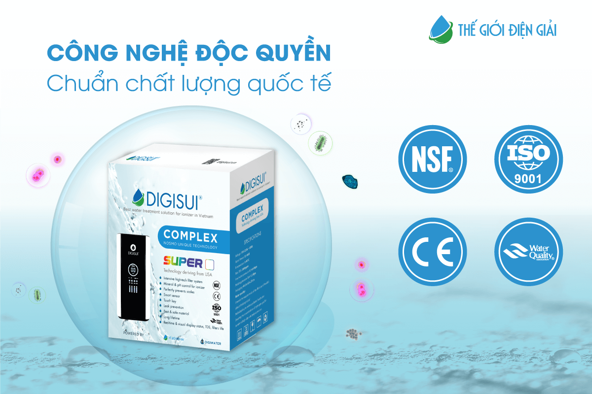 Bộ tiền xử lý nước Digisui Complex Super đạt chuẩn chất lượng