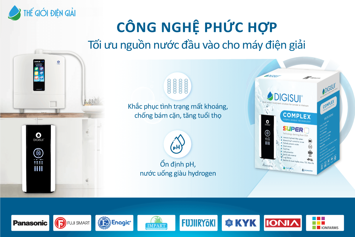 Bộ tiền xử lý nước Digisui Complex Super dành cho nguồn nước nào?