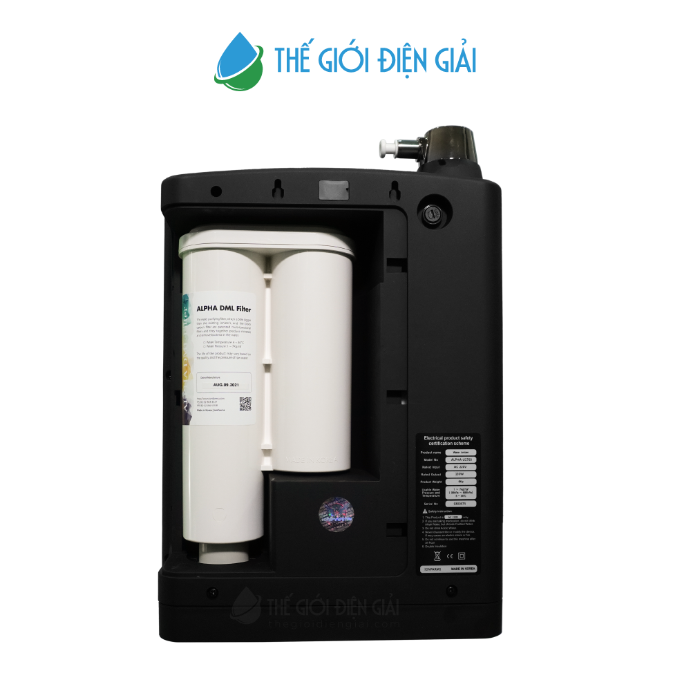 Thời gian thay lõi lọc máy lọc nước điện giải ion kiềm IonFarms Alpha-1700