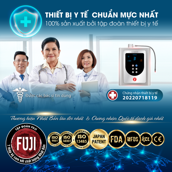 Máy lọc nước điện giải ion kiềm Fuji Smart P9