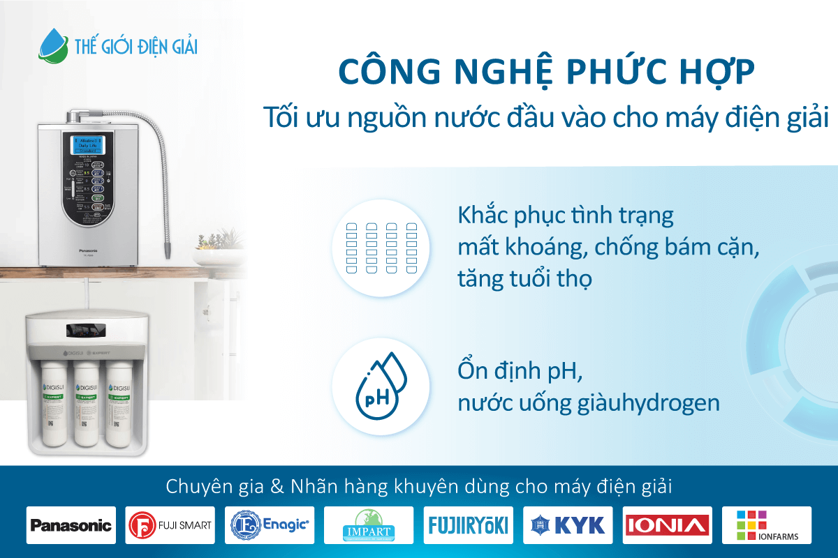 Bộ tiền xử lý nước Digisui Expert sử dụng công nghệ phức hợp xử lý tối ưu mọi nguồn nước giếng phức tạp