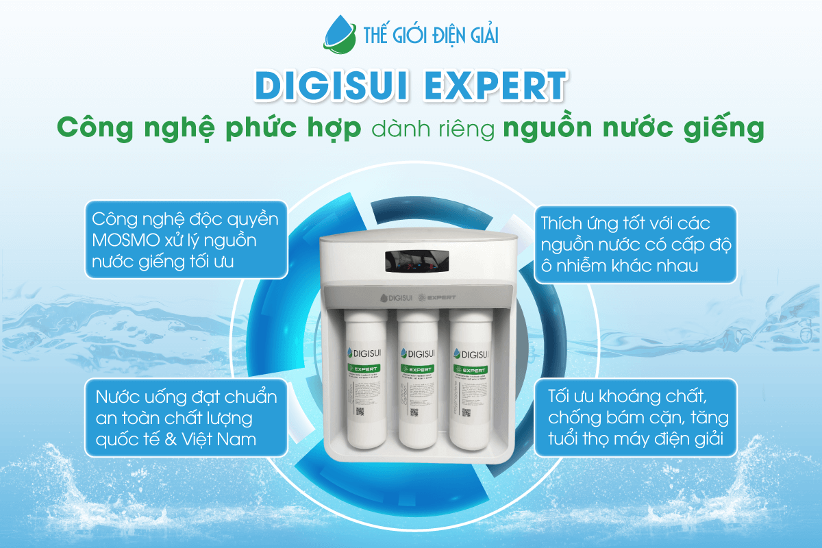 Bộ tiền xử lý nước Digisui Expert giá bao nhiêu có tốt không?