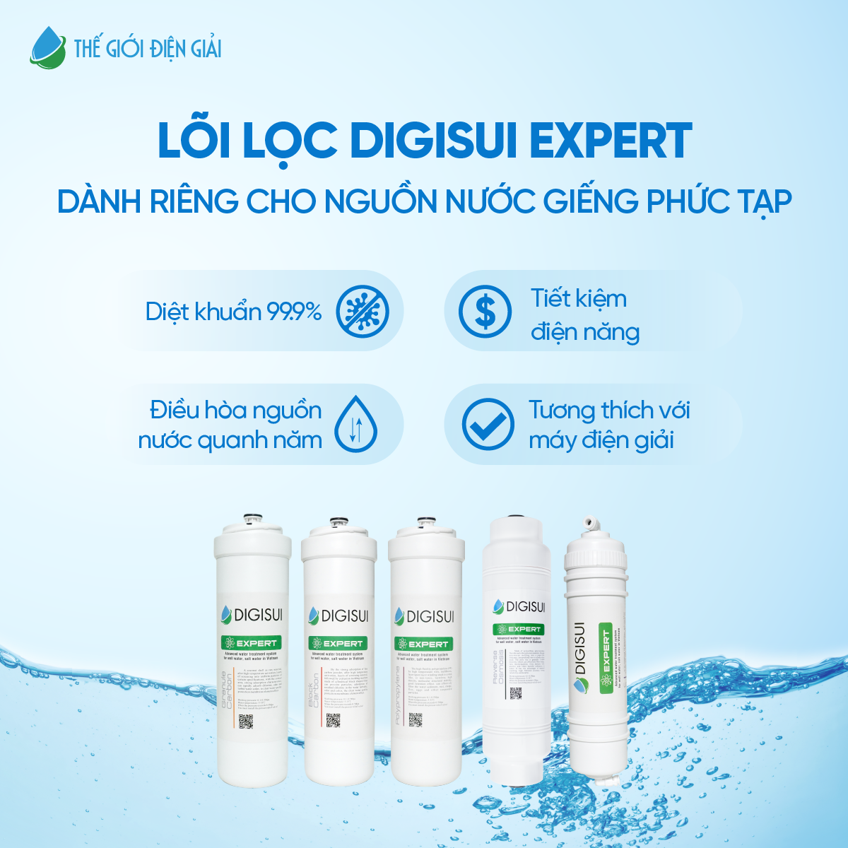 Digisui Expert dành riêng cho nguồn nước giếng phức tạp