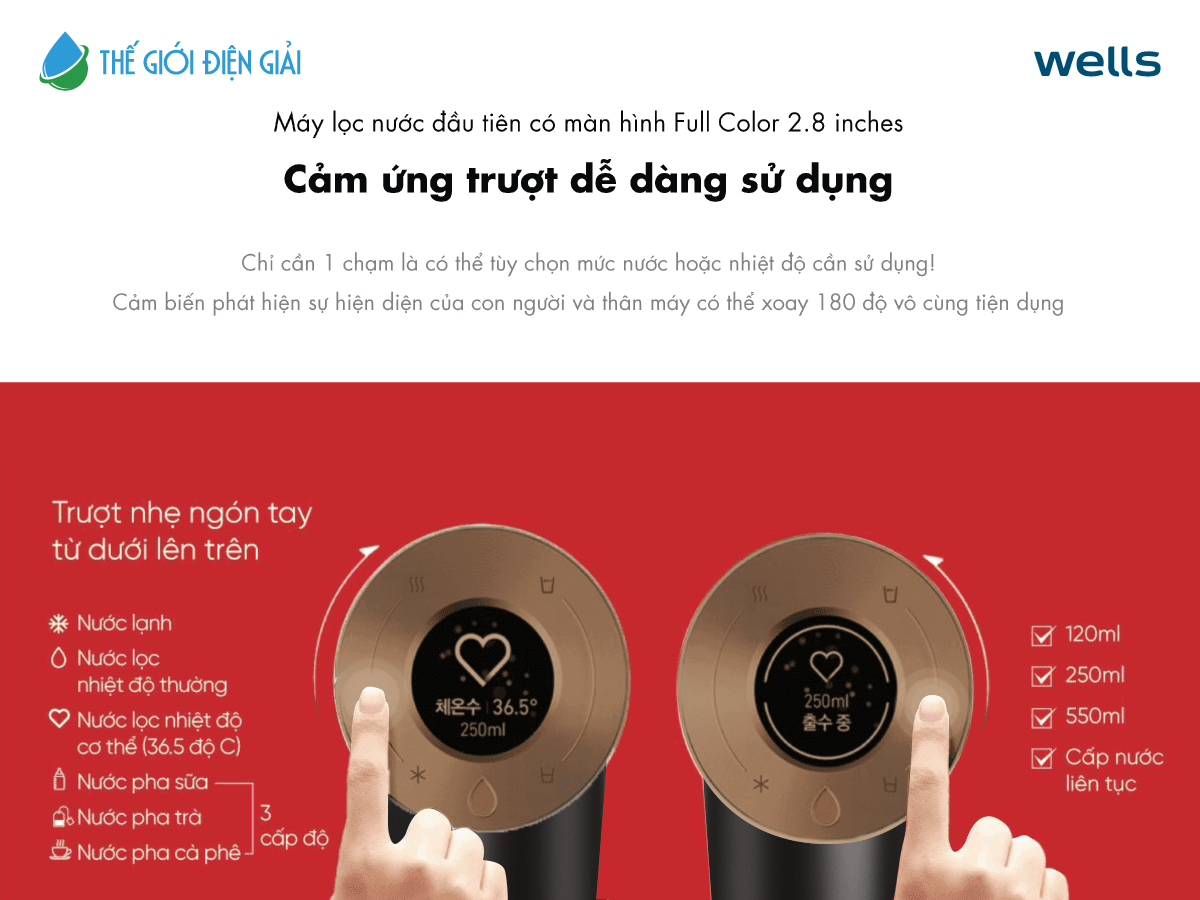 Máy lọc nước Wells The One Matte Black Signature có dễ sử dụng không?