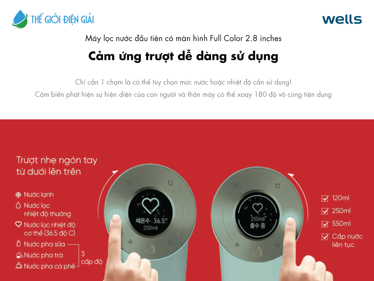 Máy lọc nước Wells The One Mint Signature có dễ sử dụng không?