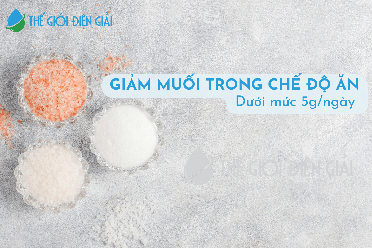 Hạn chế lượng muối hàng ngày