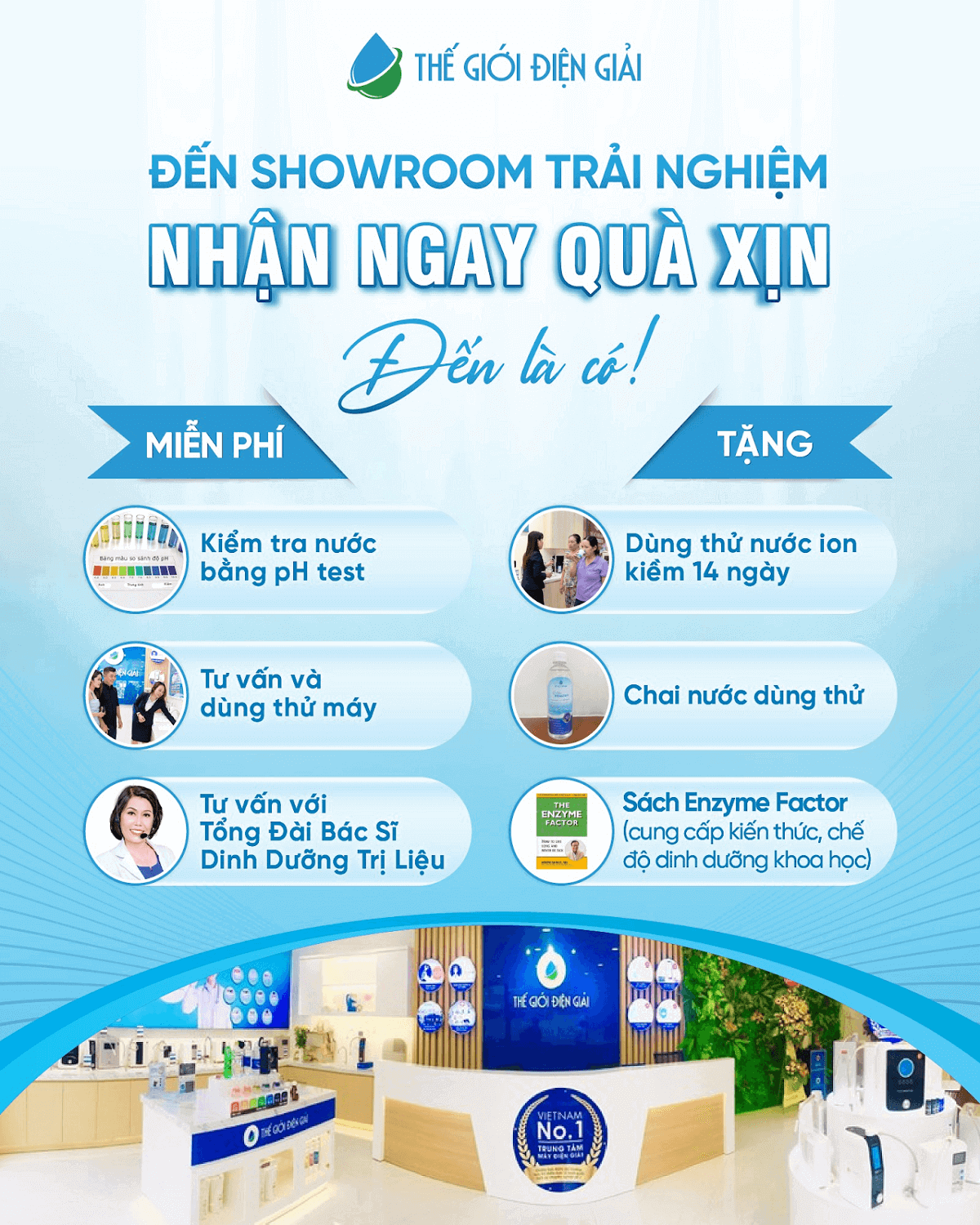 Quà tặng hấp dẫn khi đến khai trương máy lọc nước iON kiềm quận 2 