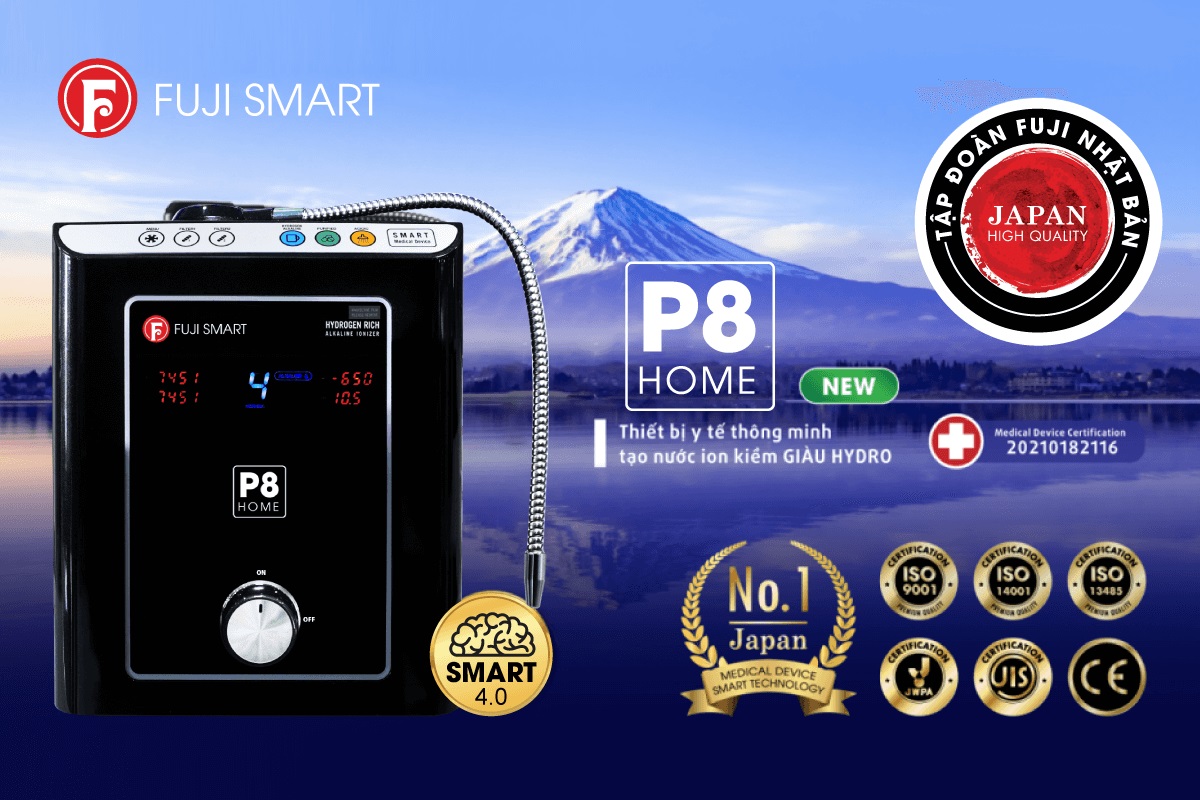 Có nên mua máy lọc nước iON kiềm Fuji Smart P8 Home giá rẻ không?