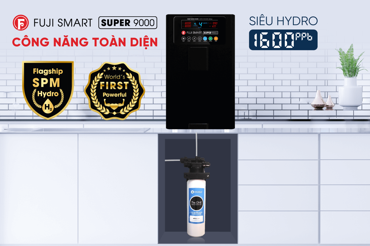 Máy lọc nước điện giải ion kiềm Fuji Smart Super 9000