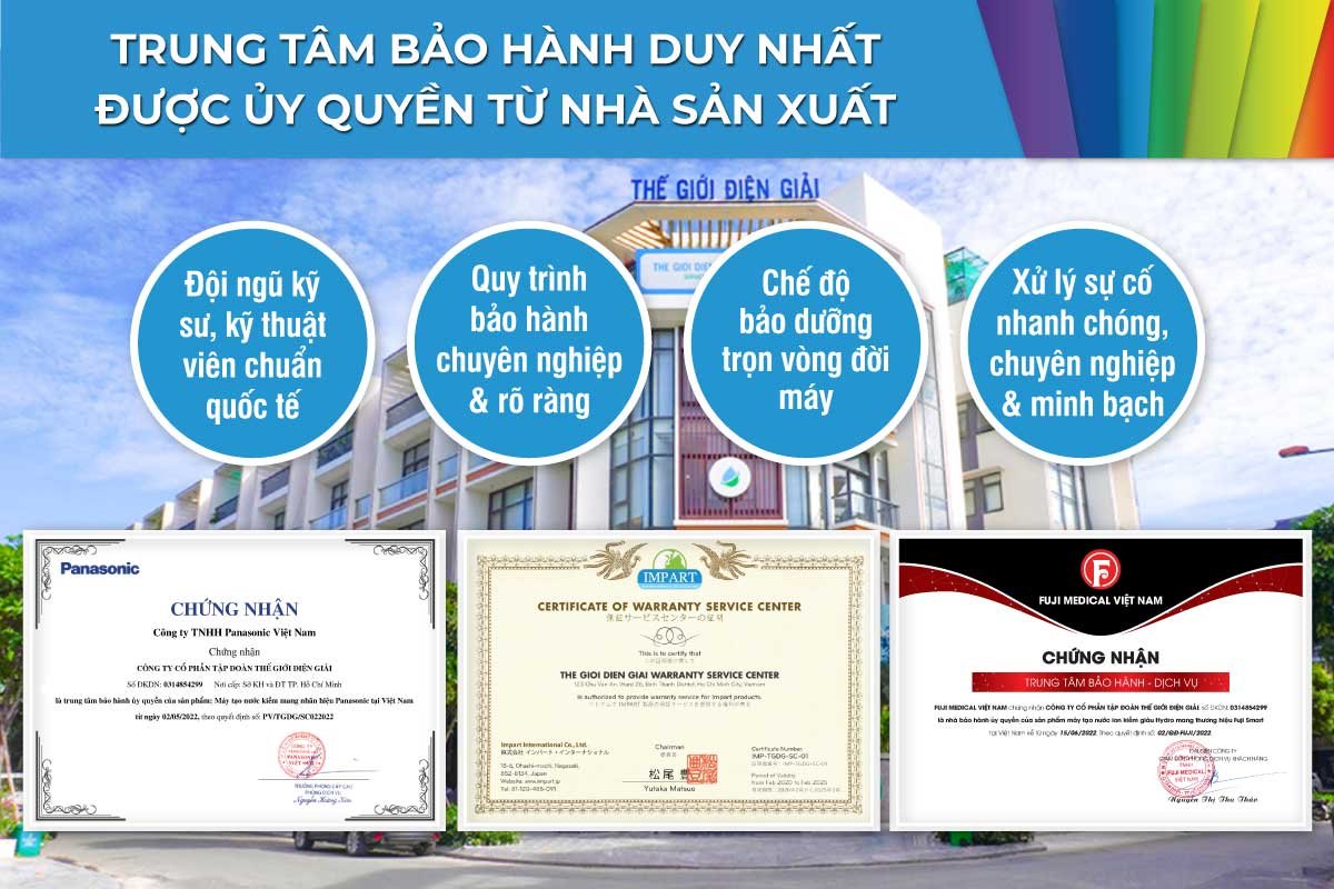 bảo hành máy lọc nước điện giải ion kiềm ở đâu tốt nhất