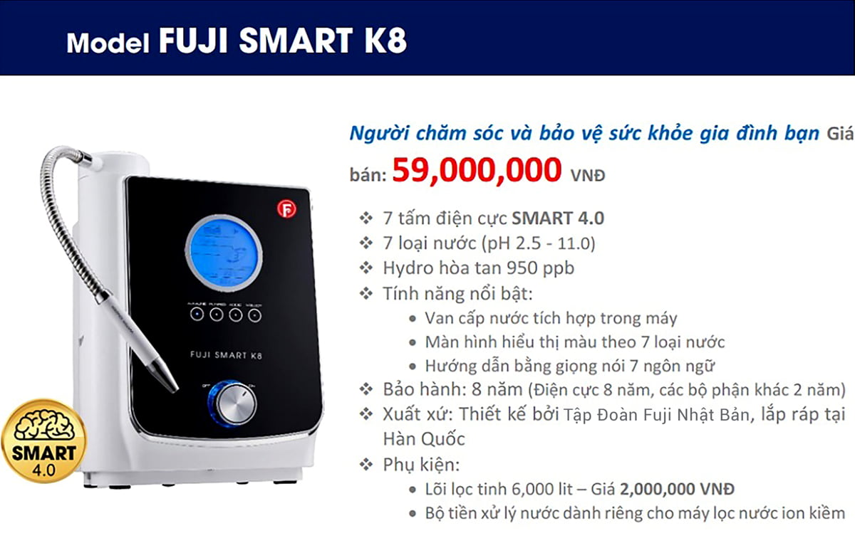 máy lọc nước điện giải ion kiềm giá rẻ