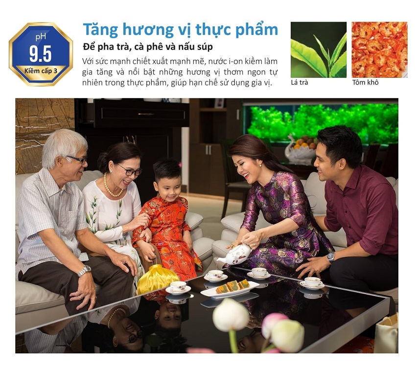 vì sao nước điện giải ion kiềm giúp pha trà ngon hơn