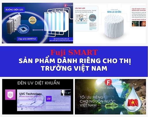 Máy lọc nước điện giải ion kiềm Fuji Smart là sản phẩm tối ưu dành riêng cho thị trường Việt Nam