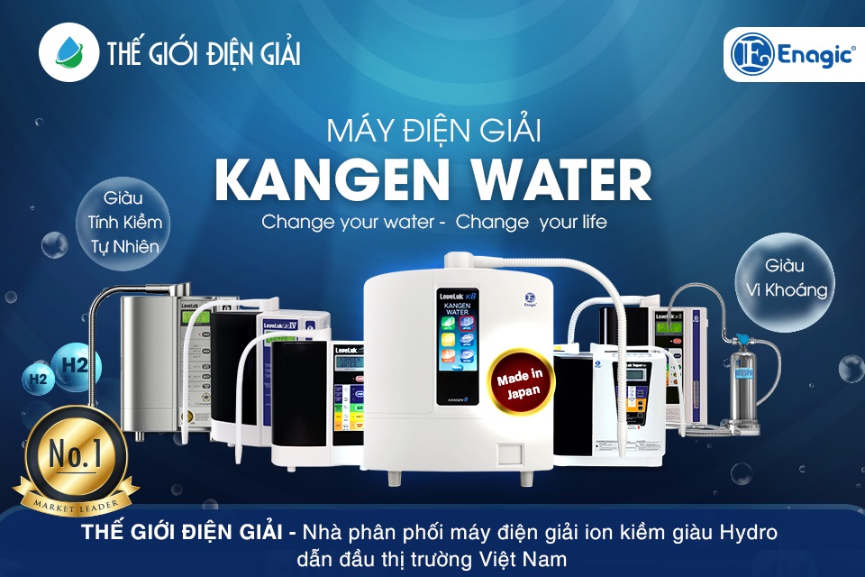 Mua máy lọc nước điện giải ion kiềm Kangen Enagic LeveLuk ở đâu tốt nhất