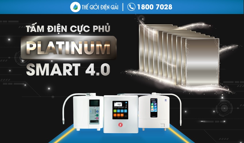 Tấm điện cực phủ Platinum là “trái tim của máy lọc nước điện giải