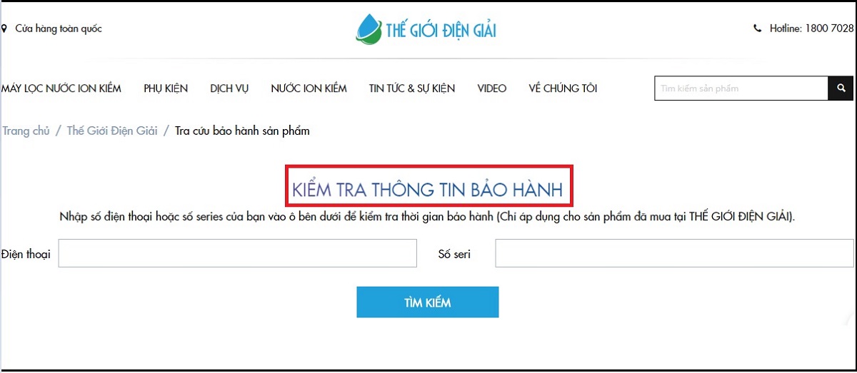 Mua máy lọc nước điện giải ion kiềm có thời gian bảo hành lâu nhất tốt?