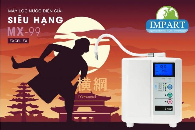 Máy lọc nước điện giải ion kiềm Impart Excel-FM (MX-99)