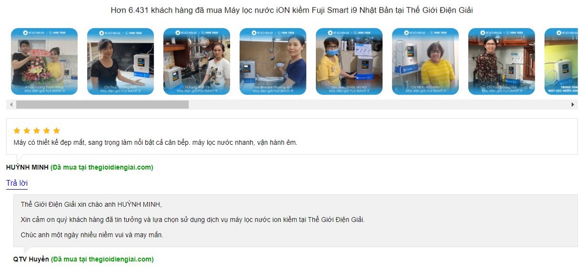 Máy lọc nước điện giải ion kiềm Fuji Smart i9 chính hãng giá bao nhiêu