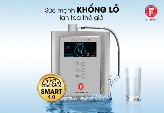 Máy lọc nước điện giải ion kiềm Fuji Smart P8 giá bao nhiêu?