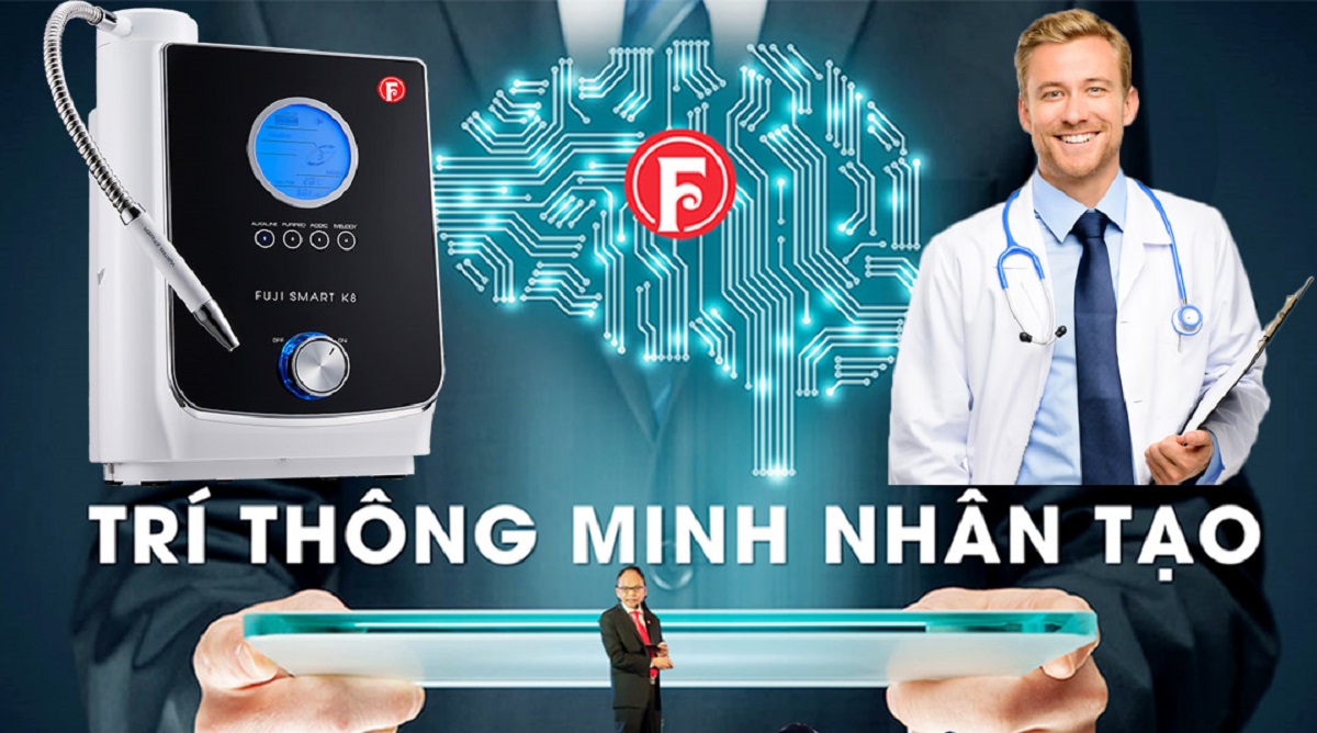 Máy lọc nước điện giải ion kiềm Máy điện giải Fuji Smart K8 tốt nhất ở phân khúc tầm trung