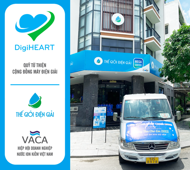 Quỹ từ thiện DigiHeart đặt tại Thế Giới Điện Giải Mega Center Thủ Đức