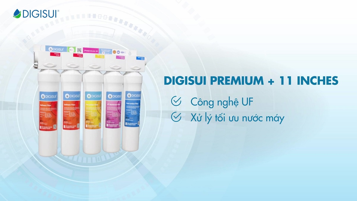 Bộ  tiền xử lý nước Digisui Premium+ 11inches 