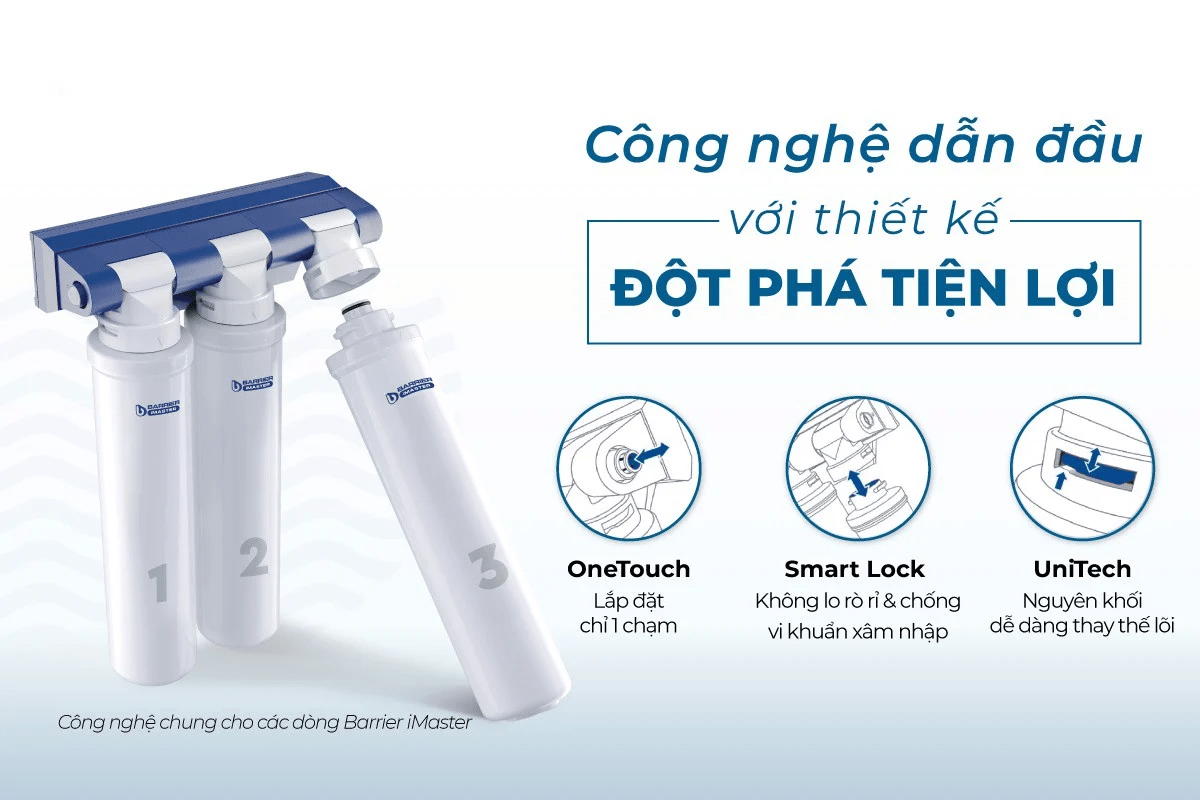 Tự thay lõi tại nhà với công nghệ One Touch