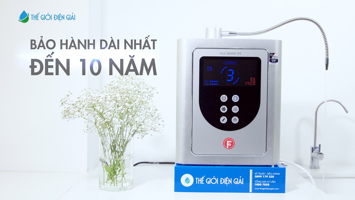 Mua máy điện giải Fuji Smart P9 bảo hành bao lâu?