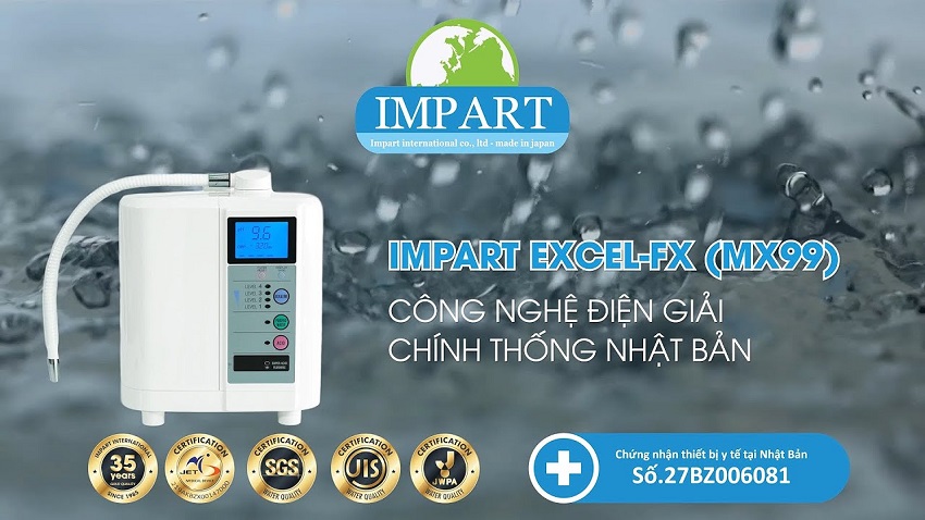 Máy lọc nước điện giải ion kiềm Impart MX99