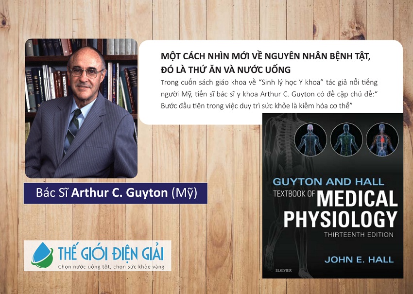 Bác sĩ Arthur C. Guyton chia sẻ lợi ích của nước ion kiềm của máy lọc nước điện giải ion kiềm Panasonic