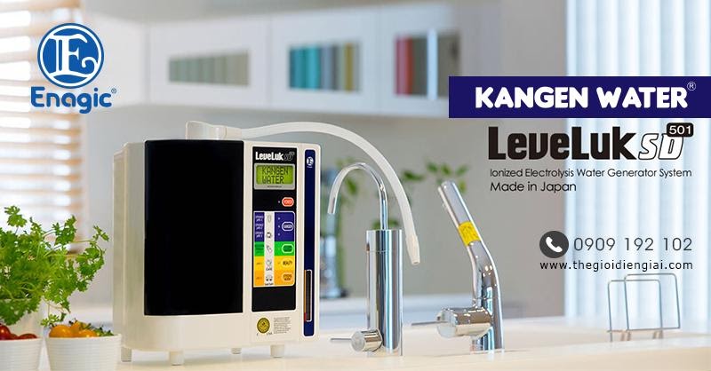 máy lọc nước chính hãng loại tốt nhất Kangen Leveluk SD501 được xem là 1 trong 5 dòng máy điện giải tạo nước ion kiềm bán chạy tại Thế Giới Điện Giải