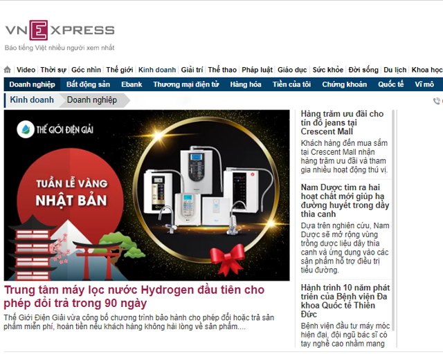 Bài viết được đăng trên báo VnExpress ngày 08/08/2019