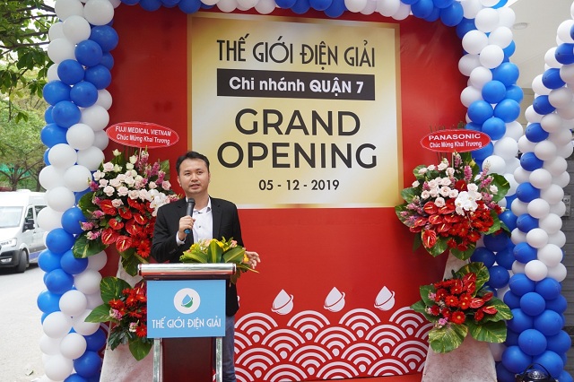 Chia sẻ của CEO Thế Giới Điện Giải tại buổi lễ khai trương showroom mới.