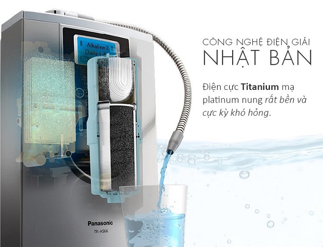 Máy tạo nước ion kiềm Panasonic - TK-AS66 tạo ra 7 loại nước