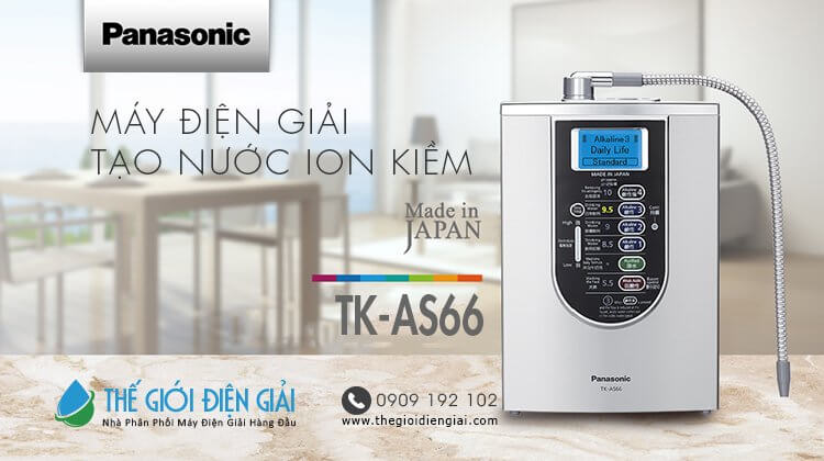 Máy lọc nước điện giải ion kiềm Panasonic AS TK66